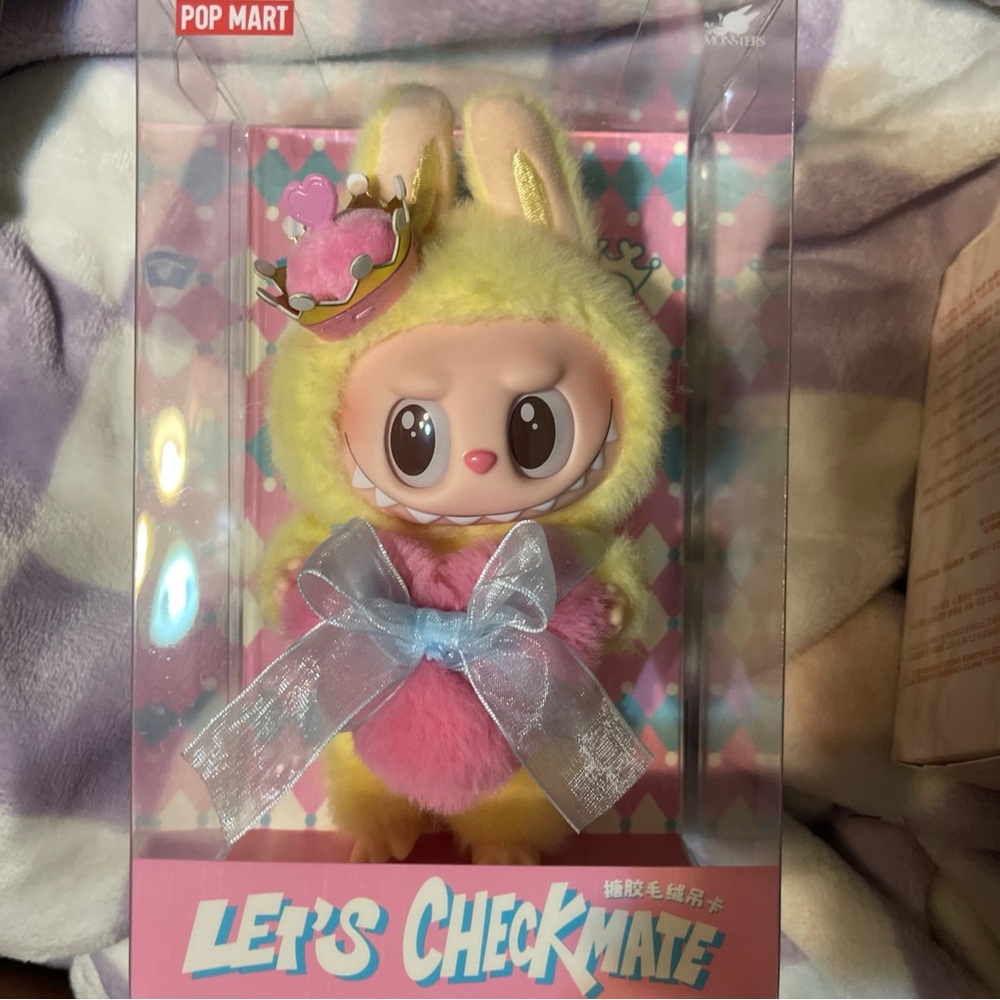 Pop Mart Yellow and Pink LETS CHECKMATE. The Monsters